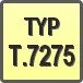 Piktogram - Typ: T.7275